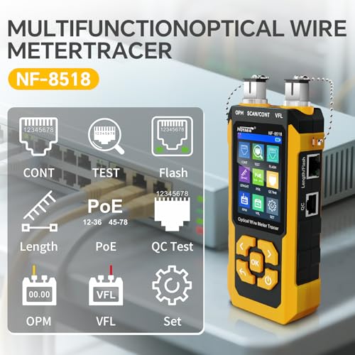 NOYAFA NF-8518 Network Cable Tester, Optical Power Meter & VFL