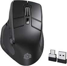 Wireless Mouse, Bluetooth & 2.4GHz Ergonomic Silent Mouse - Image 1