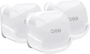 3Pack Wall Mount Holder for eero 6 Plus 6+ and eero 6 Router Mesh Wi-Fi System,Wall Mount Stand Bracket for eero 6 Plus and eero 6 tri-Band Mesh,Wall Bracket for eero 6+ Extender Router Wire Organizer
