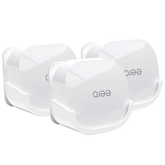 3Pack Wall Mount Holder for eero 6 Plus 6+ and eero 6 Router Mesh Wi-Fi System,Wall Mount Stand Bracket for eero 6 Plus and eero 6 tri-Band Mesh,Wall Bracket for eero 6+ Extender Router Wire Organizer