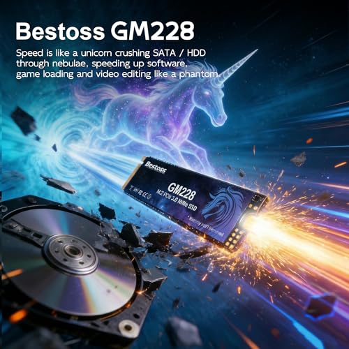 Bestoss 1TB NVMe M.2 SSD PCIe 3.0 2280 Internal SSD, Up to 2400MB/s
