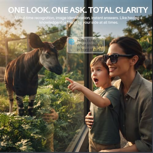 AI Smart Glasses with Camera & 8MP 4K Vide,Bluetooth Call,Voice Assistant