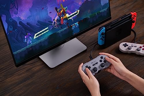 8Bitdo SN30 Pro Retro Classic GamePad USB Wired Controller - Gray
