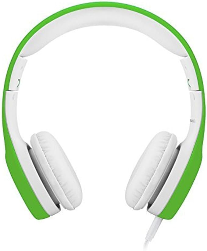 Kids Headphones, Two Audio Port for Sharing, Headphones for kids with mic & Volume Limiting, Baby Children Toddlers Boys Girls Laptop Tablet Class travel school use（green