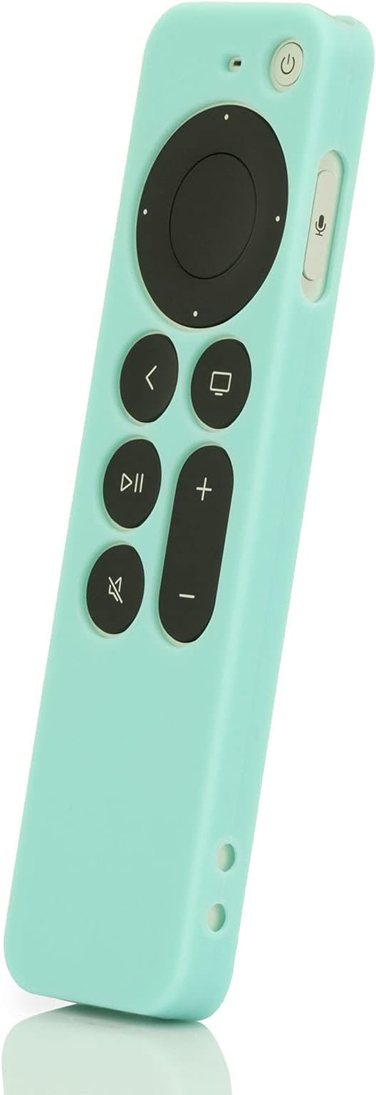 Remote Cover Replacement for New Apple 4k TV 2021 Series 6 Generation / 6th Gen Remote Control, Siri 2nd Silicone Case with Lanyard (Mint Green) - LEFXMOPHY