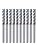 1/8" Carbide Square End Mill for Aluminum Copper Applications, 3-Flute,1/8" Cutting Diameter,DLC Coating, CNC Router Bits, End Mill Bits, U-Type Design, 10-Pack (3.175 * 3.175 * 15mm)