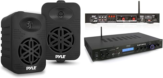 Pyle Indoor Outdoor Speakers Pair &