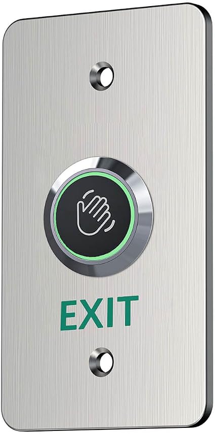 Infrared Sensor Exit Button IR Touchless Door Release 304 Stainless Steel IP67 Waterproof with LED Indicator for Access Control Systems