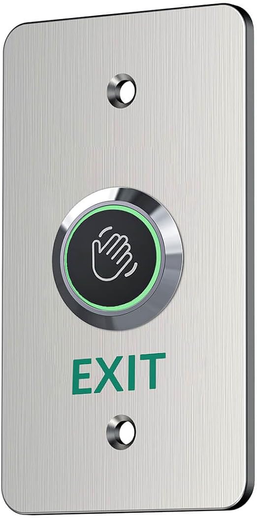Infrared Sensor Exit Button IR Touchless Door Release 304 Stainless Steel IP67 Waterproof with LED Indicator for Access Control Systems