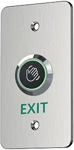 Infrared Sensor Exit Button IR Touchless Door Release 304 Stainless Steel IP67 Waterproof with LED Indicator for Access Control Systems
