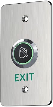 Infrared Sensor Exit Button IR Touchless Door Release 304 Stainless Steel IP67 Waterproof with LED Indicator for Access Control Systems