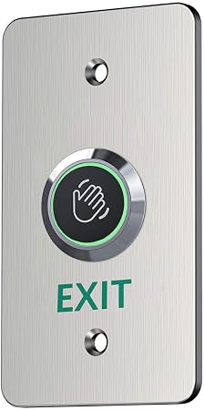 Infrared Sensor Exit Button IR Touchless Door Release 304 Stainless Steel IP67 Waterproof with LED Indicator for Access Control Systems
