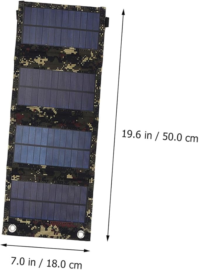 SUPVOX 20W USB Solar Panel Charger for Outdoor Use Foldable Solar Charging Equipment High Efficiency for Camping and Travel
