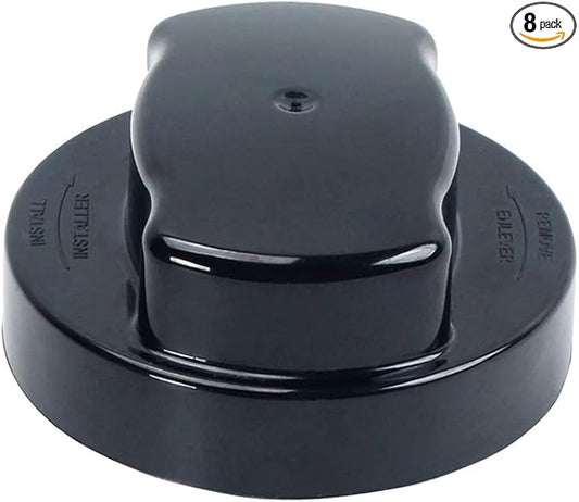 8 Pack Photocell Cap, TwistLock Shorting Cap, Photo Control Sensor Receptacle With Surge Protection, Dusk to Dawn 3 Prong Bypass