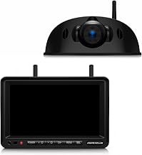 ZEROXCLUB 1080P 7" Wireless RV Backup Camera System, Compatible with Furrion Pre-Wired RV Truck Trailer, DVR Monitor & IR Night Vision Rear View Camera, IP69 Waterproof, Adjustable Parkinglines, BW7M