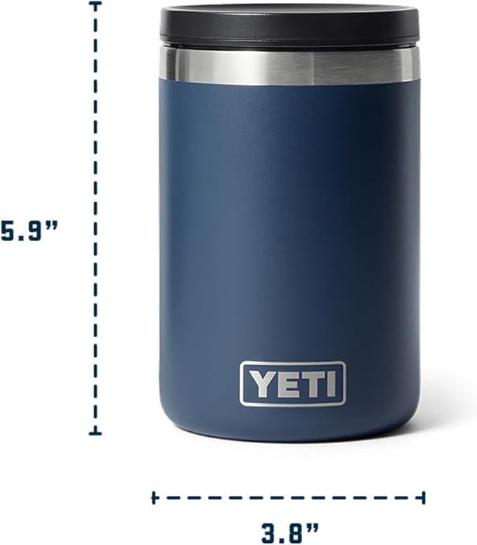 YETI Rambler 16 oz Food Jar, Vacuum Insulated, Stainless Steel, With Airtight Lid, White