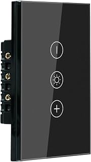 Smart Dimmer Switch,Single Gang,Neutral Wire Required,Black - Image 1