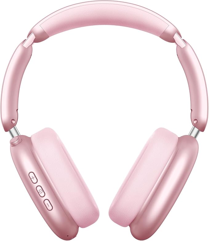 Wentronic Y02 Active Noise Cancelling Wireless Headphones, Pink