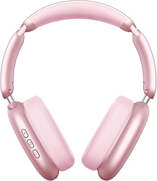 Wentronic Y02 Active Noise Cancelling Wireless Headphones, Pink