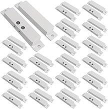 20 Sets NC Magnetic Contacts Window Door Sensor Surface-Mounted Reed Switch Alarm with Double Side Tape