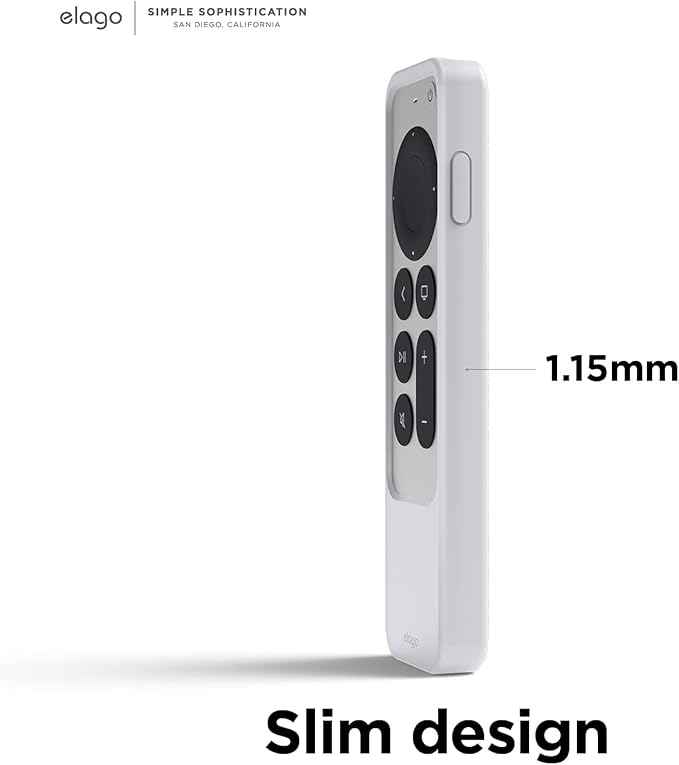 elago R2 Slim Case Compatible with 2022 Apple TV 4K HD Siri Remote 3rd Generation, Compatible with 2021 Apple TV Siri Remote 2nd - Light, Scratch-Free, Full Access to All Functions [Nightglow Blue]
