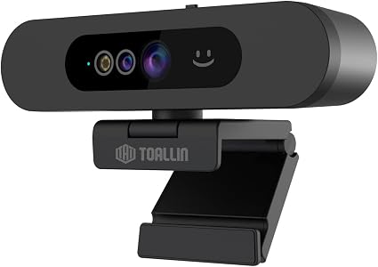TOALLIN 1080P Webcam for Windows Hello Face Login, IR Facial Recognition