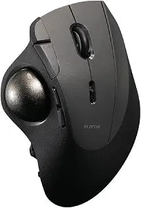 ELECOM IST PRO Trackball Mouse, 6 Device Connection, 3 Way Connectivity, Bluetooth 5.3, Wireless 2.4GHz, Wired, 12,000 DPI Sensor, 36mm Ergonomic, 10 Custom Buttons, Silent Click, Swappable Bearings