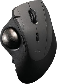 ELECOM IST PRO Trackball Mouse, 6 Device Connection, 3 Way Connectivity, Bluetooth 5.3, Wireless 2.4GHz, Wired, 12,000 DPI Sensor, 36mm Ergonomic, 10 Custom Buttons, Silent Click, Swappable Bearings