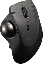 ELECOM IST PRO Trackball Mouse, 6 Device Connection, 3 Way Connectivity, Bluetooth 5.3, Wireless 2.4GHz, Wired, 12,000 DPI Sensor, 36mm Ergonomic, 10 Custom Buttons, Silent Click, Swappable Bearings - Image 1