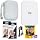 Canon Ivy 2 Mini Photo Printer (Pure White) - Bluetooth, Print from iOS & Android Devices, Bundle Incl. 110 Zink Sticky-Back Prints, LED Light Bar, Protective Case, and USB Cable