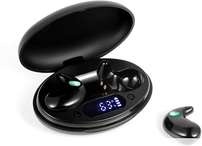 Sleep Headphones Wireless Bluetooth 5.3 for Side Sleepers Noise Cancelling Earbuds for Sleep Comfortable Noise Blocking Invisible Earbuds Ipx6 Waterproof Grey