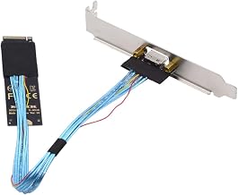 PCI-E4.0 M.2 M-Key to Oculink SFF-8612 SFF-8611 Host Cable 30cm with Bracket 2280 NGFF for NVME U.2 SSD eGPU - Image 1