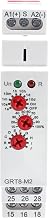 GRT8 M2 Multifunction Time Relay 2 Outputs 16A Adjustable Relay 12V Electronic Timer Relays in Din Rail, 0.1s-10 Days Wide Range Delay On Off Automation Universal Voltage Range ACDC 12V to 240V