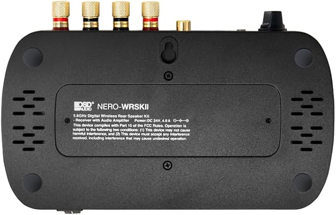 OSD Nero 5.8GHz Wireless Surround Sound Rear Speaker Amplifier 2 x 50W with Subwoofer Output