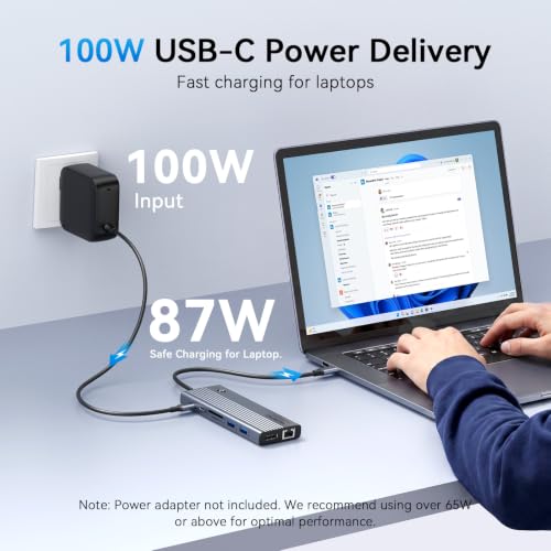 Laptop Docking Station 3 Monitor 4K, 14-in-1 USB C D | USB Hubs - Image 5