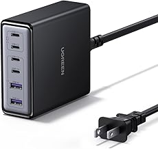 UGREEN 100W USB C Charging Station, 6-Port GaN Desktop Charger with 4 USB-C & 2 USB-A, Smart Power Distribution for MacBook Pro/Air, Dell XPS, iPad, iPhone 17/16/15, Galaxy S25/S24, Pixel 10/9 - Image 1