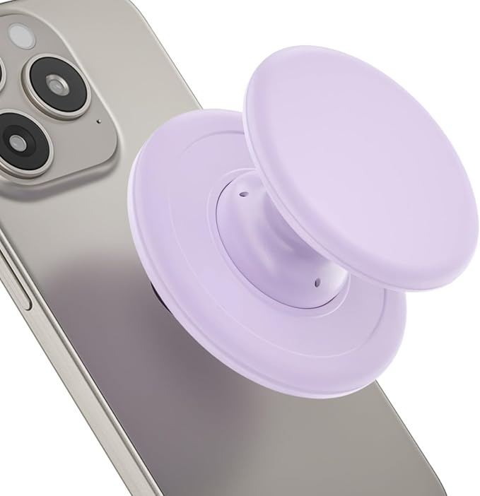 for Magsafe Phone Grip, Magnetic Phone Grip Holder, Magnetic Collapsible Expandible Mobile Phone Grips Stand Holder for iPhone 17 16 15 14 13 12 Series, Purple