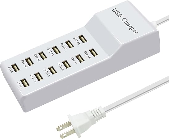 USB Charging Station 12 Port Multiport hub Fast Charging Power Strip