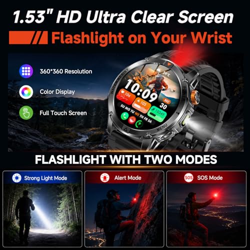 KPEP Smart Watch for Men (Answer/Make Call) - 1.53" | Smartwatches - Image 7