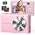 4K Digital Camera with Selfie Lens 64MP Vlogging Camera 32GB Card Pink