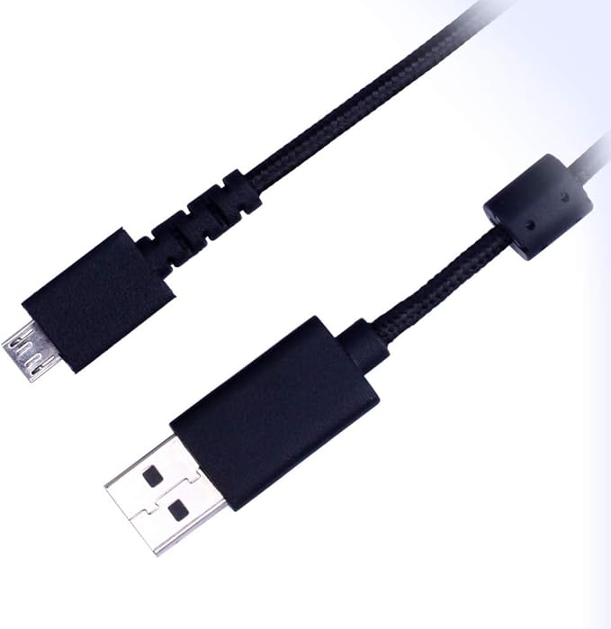 HUYUN 1.8M USB Charging Cable Replacement for Logit G533 G633 G933 Gaming Headset & G502 Hero Lightspeed Mouse