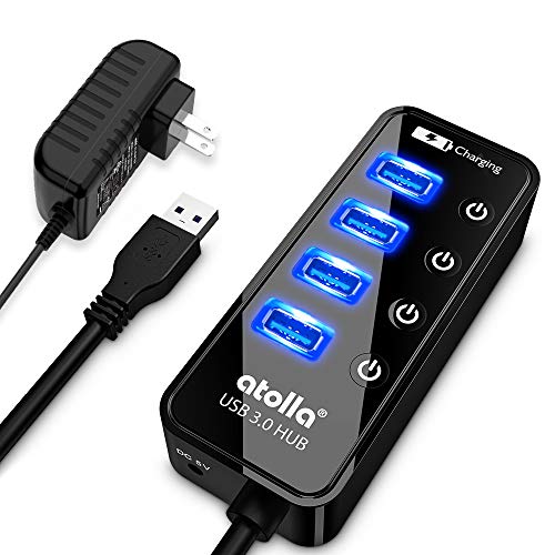 Atolla 4-Port USB 3.0 Hub with 4 Data Ports, 1 Smart | Computer Access - Image 2