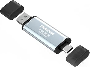 Gigastone 1TB USB-C+A Portable SSD USB 3.2 Gen 2 Up to 1,050MB/s for iPhone 4K ProRes Recording/PS5/MacBook/iPad/Android/Laptop/OTG USB 3-Year Warranty External Solid State Drive - Image 1
