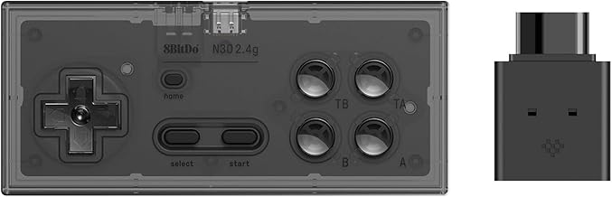 8Bitdo N30 2.4G Wireless Gamepad for Original NES (Transparent Edition) - Image 1
