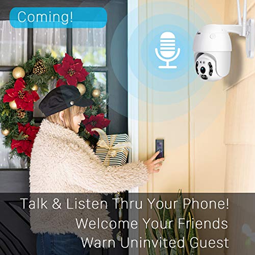 Pan Tilt Outdoor Security Camera, 1080P Home WiFi IP | Home Security C - Image 5