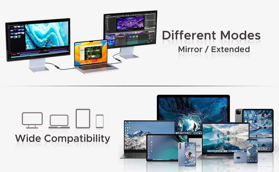 uptab USB-C to HDMI 2.1 Adapter 8K 60Hz 4K 144Hz Thunderbolt