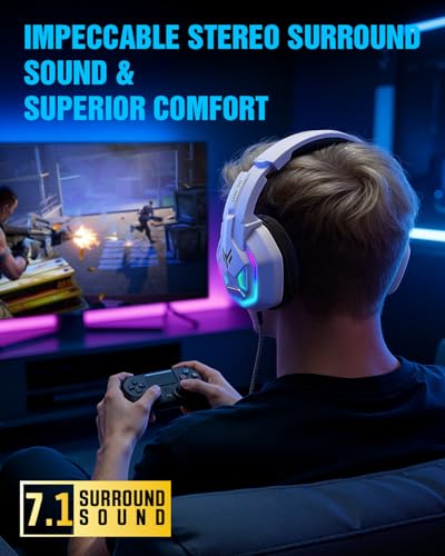 Gaming Headset for Xbox Series X|S Xbox One PS5 PS4 PC Switch Mac, Wired