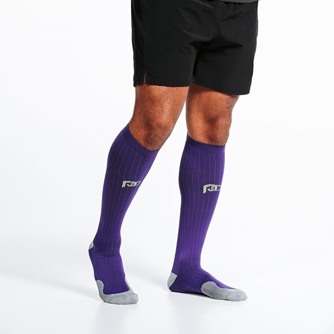 PRO Compression Running Marathon Socks - Calf-Length Travel and Sports Compression Socks for Foot and Ankle Support, Unisex