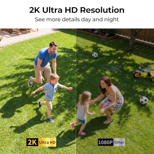Security Cameras Wireless Outdoor 2K Solar Powered WiFi Cameras for Home Security,AI Detection,Siren Alarm,Spotlight Color Night Vision,2-Way Audio,SD/Cloud Storage