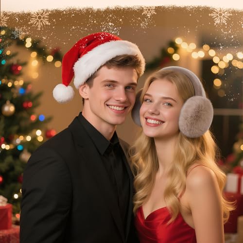 6 Pcs Foldable Winter Earmuffs for Women & Men